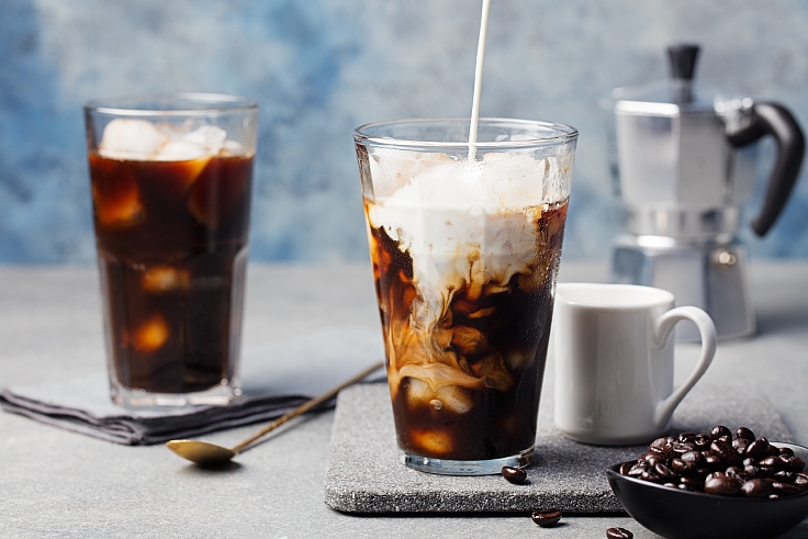 Iced coffee preparation